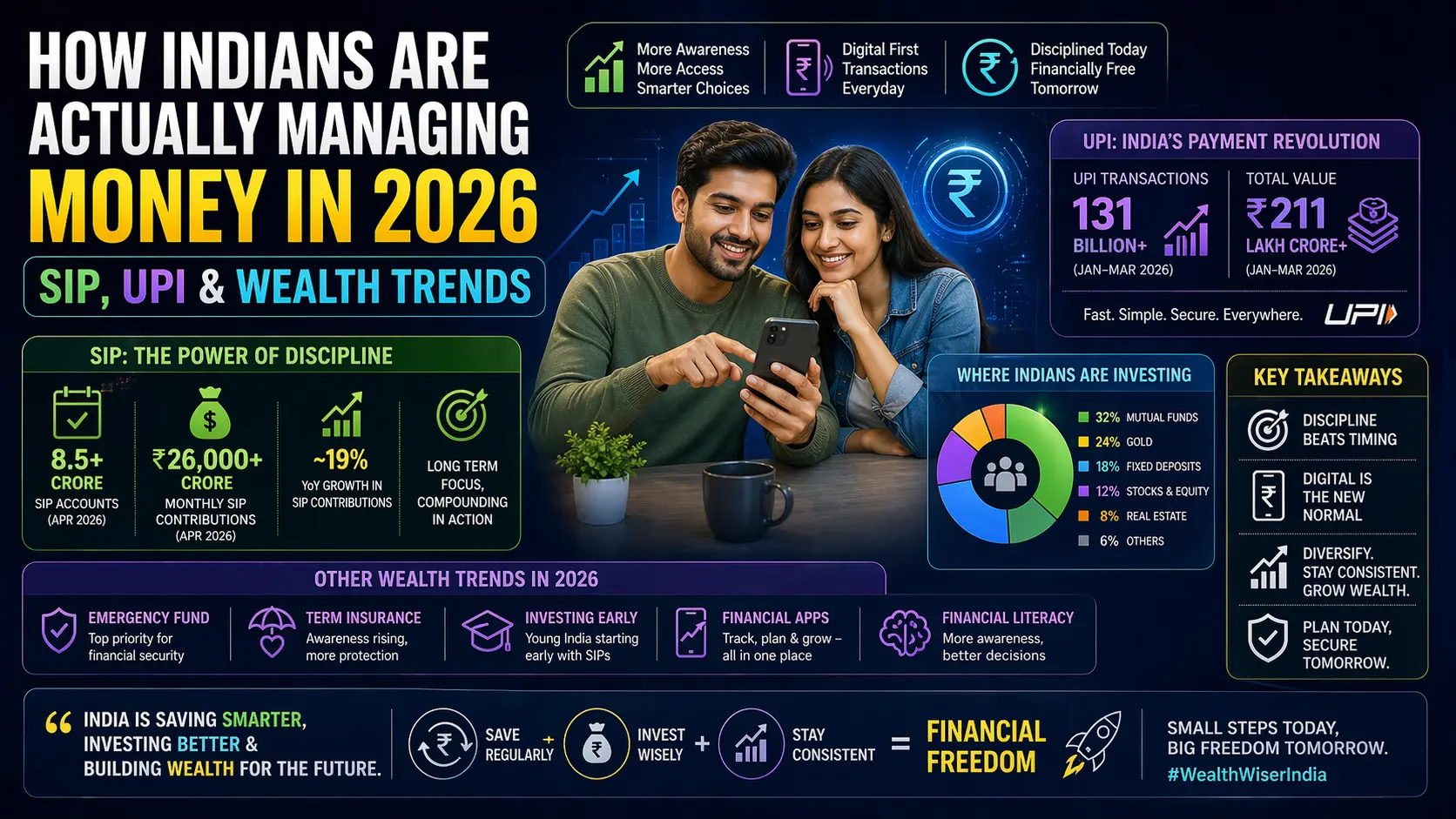 How Indians Are Actually Managing Money in 2026 | SIP, UPI & Wealth Trends